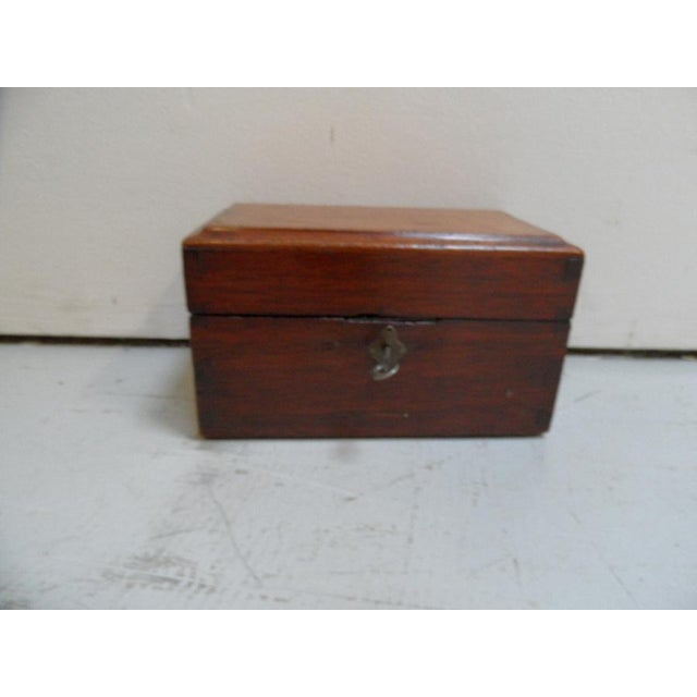 Antique Mahogany Jewelry Box, 1890s For Sale - Image 9 of 9