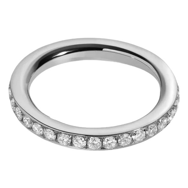 .80 Carat Brilliant Round Diamond Eternity Wedding Band in Platinum For Sale