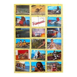 Fiorucci Vintage 1977 " Postcards " New Wave Italian Fashion Lithograph Print Pop Art Poster For Sale