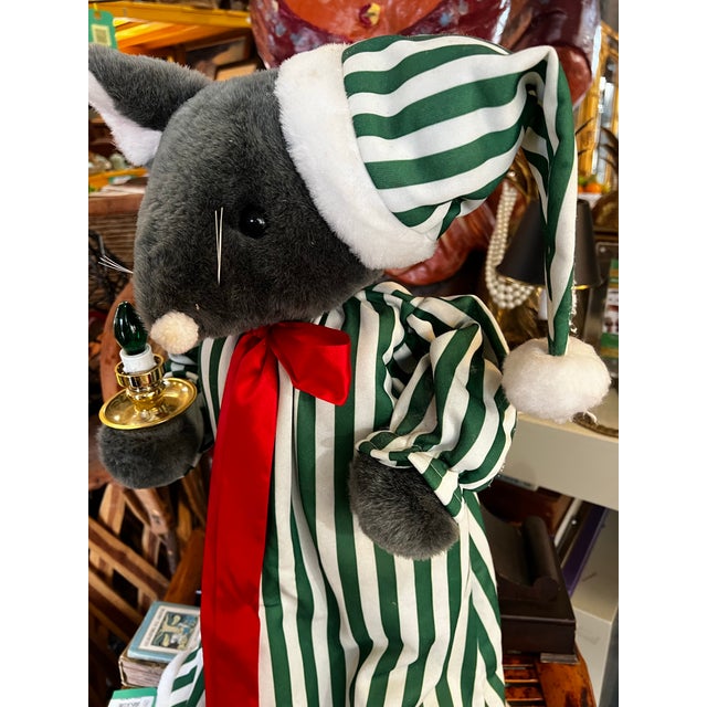 Up for consideration is a beautiful vintage Christmas mouse decoration. This would look lovely in your home, and it is the...