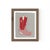 Polly the Cowboy Boot by Willa Heart in Walnut Frame, Mini Art Print For Sale