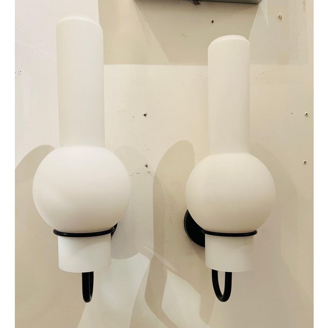 White Pair of Dutch Raak 1960s Large Wall Lights Mid Century (Two) For Sale - Image 8 of 10