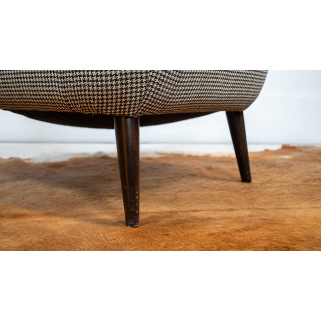 Modern Room & Board 'Quinn' Houndstooth Club Chair For Sale - Image 11 of 17