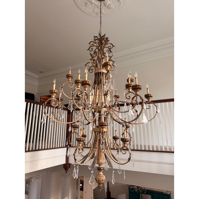 2000 - 2009 Large Foyer Chandelier For Sale - Image 5 of 7