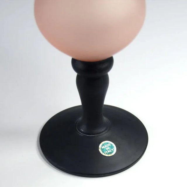 Italian Satin Glass Vase, 1970s For Sale - Image 7 of 8