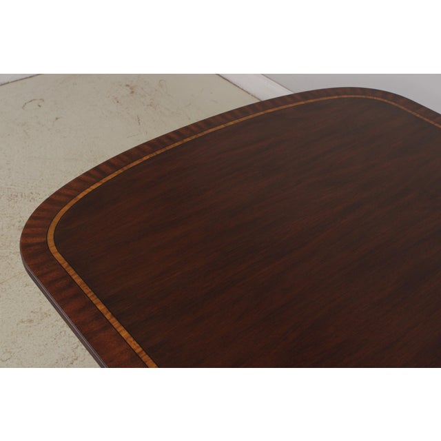 Henkel Harris Model 2207 Mahogany Dining Room Table For Sale In Philadelphia - Image 6 of 15