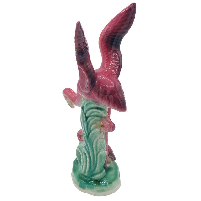 Mid-Century Ceramic Flamingo Figurine & Vase Set by Maddux & Leftons- 3 Pieces For Sale - Image 12 of 18