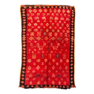 Vintage Moroccan Boujad Wool Rug, 1990 For Sale