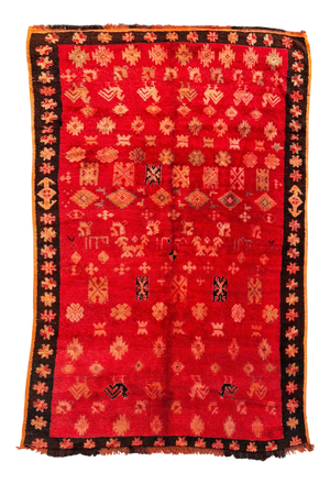Vintage Moroccan Boujad Wool Rug, 1990