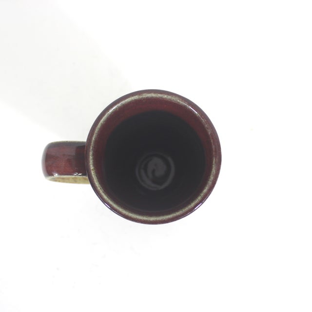 Vintage Signed Stoneware Studio Pottery Coffee Mug For Sale - Image 4 of 7