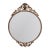 1920s Art Deco Gilt Round Small Mirror For Sale