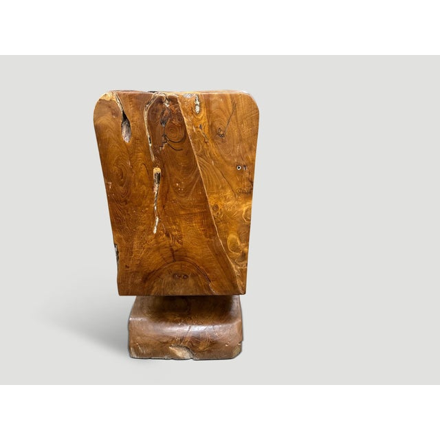 Andrianna Shamaris Sculptural Teak Wood Chair For Sale In New York - Image 6 of 6