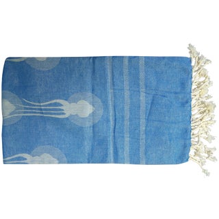 Deco Squid Linen Towel For Sale
