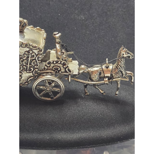 Miniature Horse Carriage, Silver, 1949 H. Hooykaas, Schoonhoven, Netherlands For Sale - Image 12 of 12