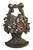 Red Antique 1920s Cast Iron Flower Basket Doorstop Marked & Numbered For Sale - Image 8 of 8