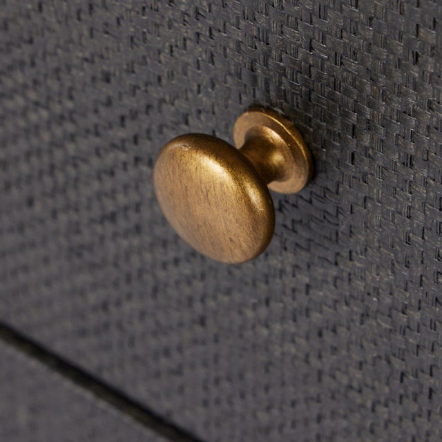 Four Hands Fiona Nightstand - Black Raffia For Sale - Image 11 of 12