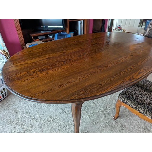 French Provincial 1940s Erik Bolin Dining Table With Chairs For Sale - Image 3 of 12