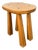 French Brutalist Stool, 1970s For Sale