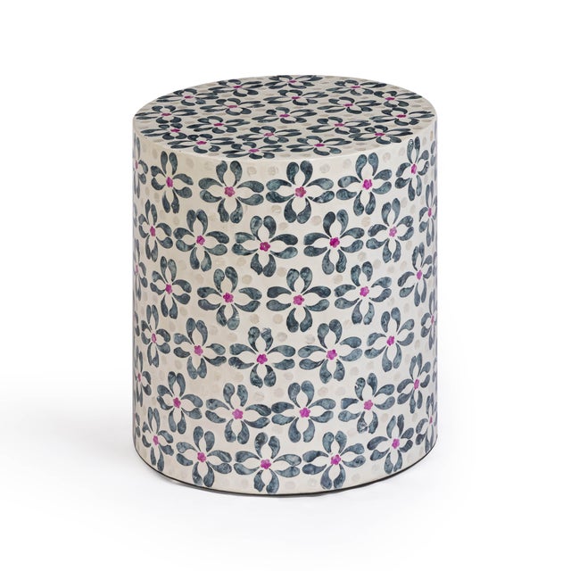 The Lorna Stool brings a touch of soft, coastal romance to any space. Hand-placed, hand-polished natural shells shimmer...