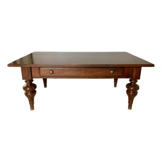 Vintage Rectangular Mahogany Chippendale Style Coffee Table For Sale