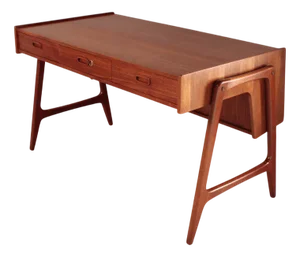 Teak Desk by Arne Wahl Iversen for O.M.F., 1960s