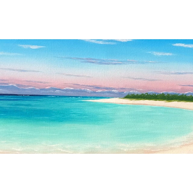Contemporary Large Original Turks & Caicos Island Beach Painting by Alexis St. James For Sale - Image 3 of 9