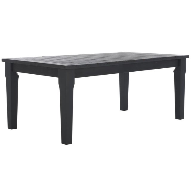 Wood Martinique Wood Patio Coffee Table, Black For Sale - Image 7 of 9