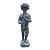 Vintage-Style Bronze Boy Playing Flute Fountain With Verdigris Patina For Sale