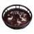 Zitan Wood Round Tray Inlaid With Mother-of-Pearl For Sale