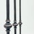 Metal Hand Forged Iron Candelabra Set of 3 (97-117cm) Antique Copper Finish Slender Stem with Lily Cups For Sale - Image 7 of 9