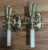 Metal Vintage Lou Campbell Hollywood Regency Brass Bow & Tassel Wall Sconces | French Neoclassical Lighting, a Pair For Sale - Image 7 of 12