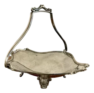 Edwardian Silver Plated Cake Basket, 1900s