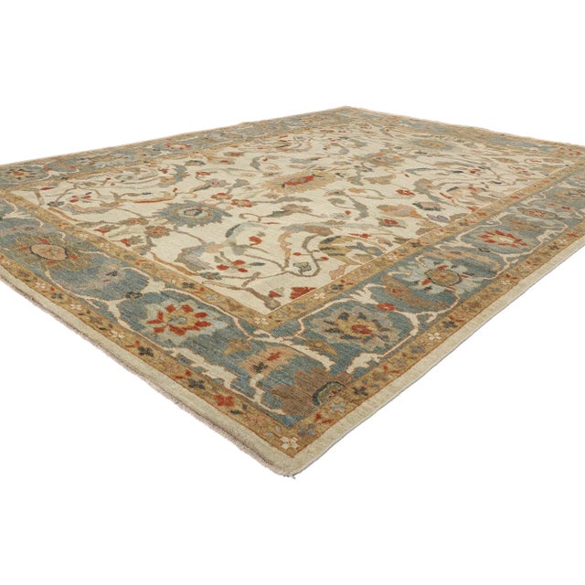 61290 Modern Persian Sultanabad Rug, 08'11 x 12'00. Coming from Iran's Sultanabad region, Persian Sultanabad rugs are...