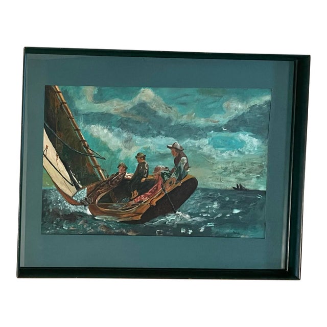 Breezing Up a Fair Wind by Winslow Homer Framed Reproduction Painting For Sale