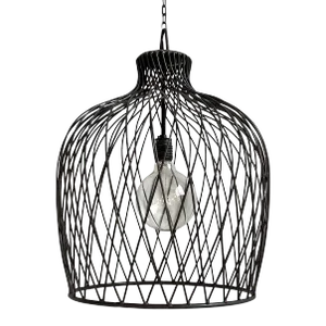 Industrial Modern Iron Basket Gourd Pendant Light