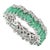 Stackable Emerald Diamond Engagement Band Ring Size 7 (All Sizes Available) For Sale