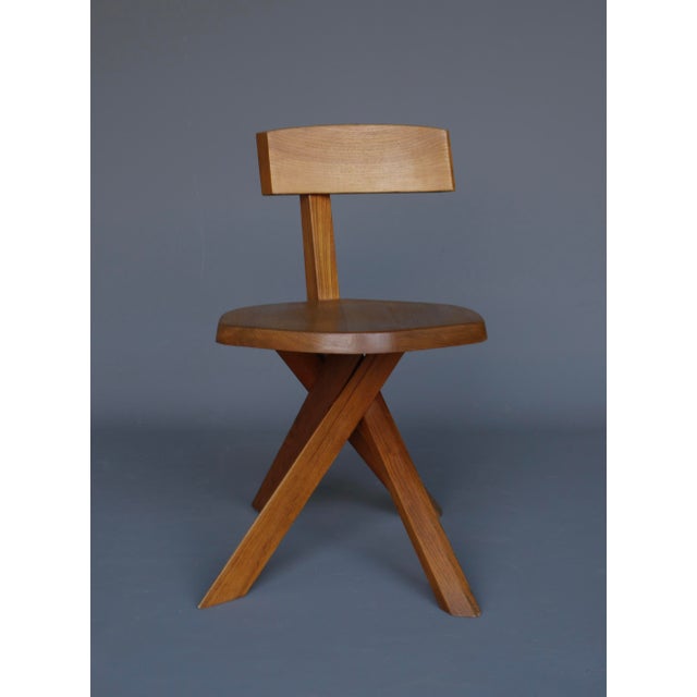 Modern Elm S34 Chair from Pierre Chapo, 1980s For Sale - Image 3 of 18