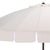 Modern Panza 9 Ft Crank Umbrella, Ivory/Brown Pole For Sale - Image 3 of 8