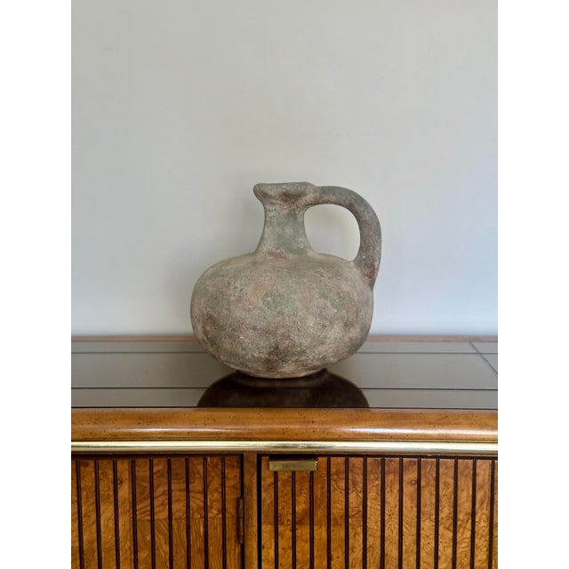 Vintage Primitive Clay Vessel Jug For Sale In Philadelphia - Image 6 of 6