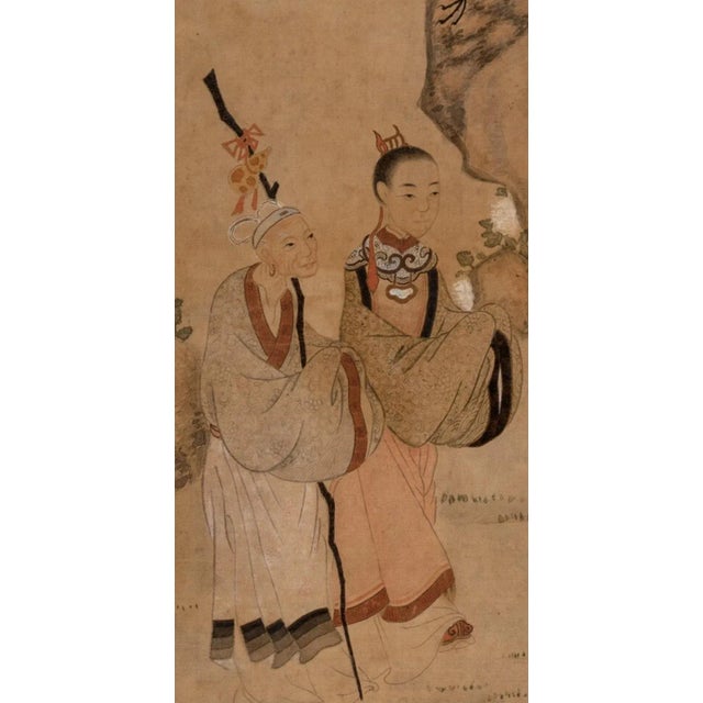 19th Century Chinese School Painting on Silk For Sale - Image 4 of 10