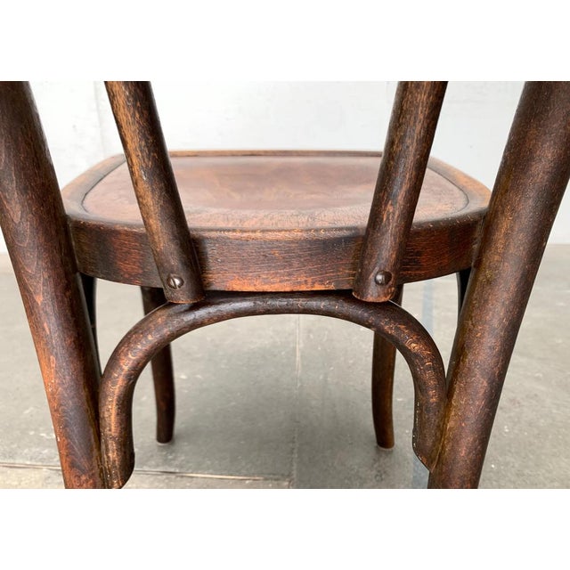 Brown Art Deco Bentwood Cafe Chair, 1930s For Sale - Image 8 of 18