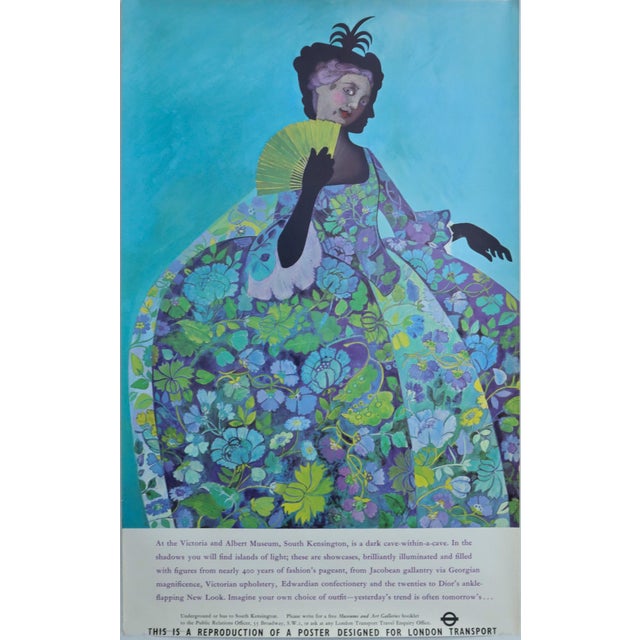 1967 British Poster - London Transport: The Victoria and Albert Museum - Barbara Swiderska For Sale - Image 4 of 4