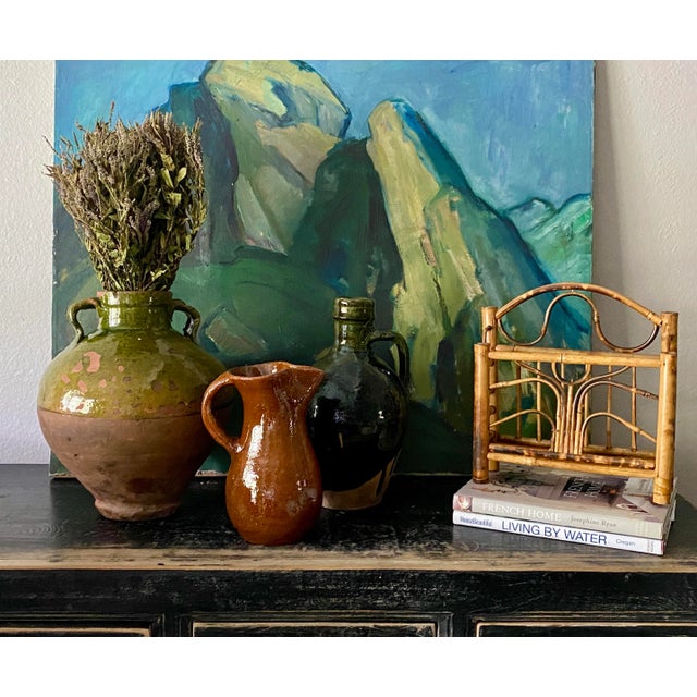 1930s Turkish Glazed Earthenware Oil Jug For Sale - Image 11 of 12