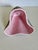 1950s MCM Shawnee Ceramic Atomic Amoeba Lava Textured Pink and Black Vase For Sale - Image 5 of 6