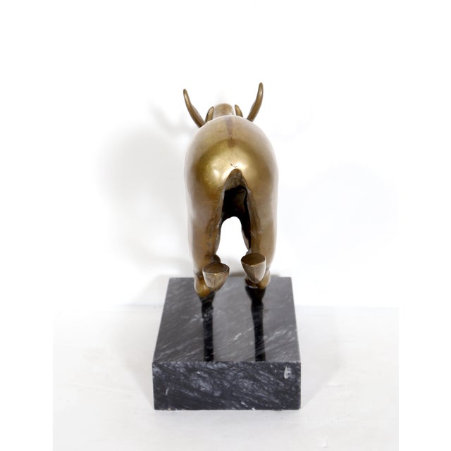 Metal Reindeer Bronze Sculpture, Hattakitkosol Somchai For Sale - Image 7 of 9