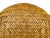Beige Mid Century Hand Made Bamboo Wicker Rattan Round Stool For Sale - Image 8 of 13