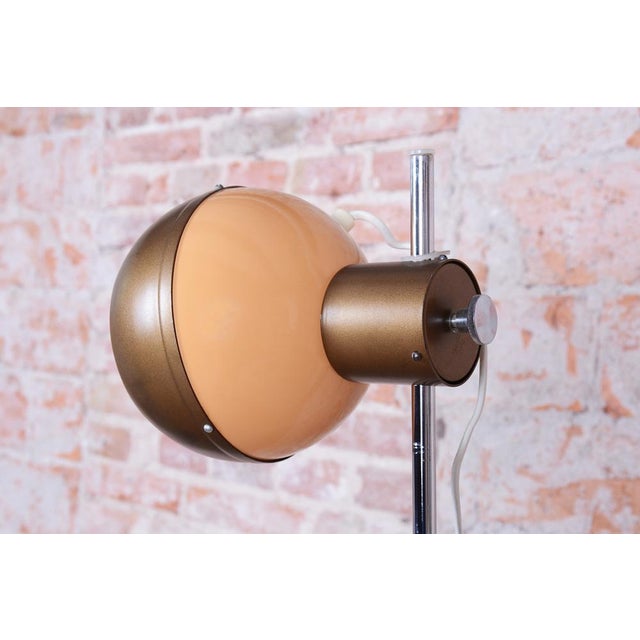 1970s Mid-Century Floor Lamp in Metal attributed to Drukov, Czech, 1970s For Sale - Image 5 of 13