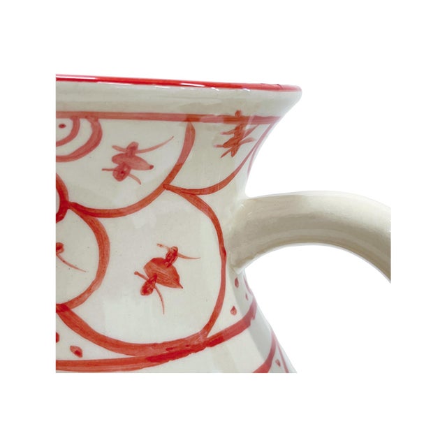 Orange Atom Flower Pitcher For Sale - Image 8 of 11