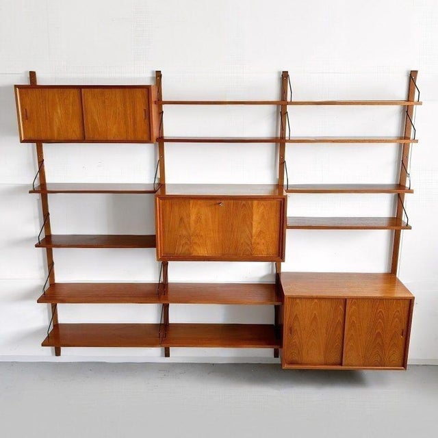 Mid-Century Modern Danish Royal Wall Unit by Poul Cadovius, 1950s For Sale - Image 4 of 13