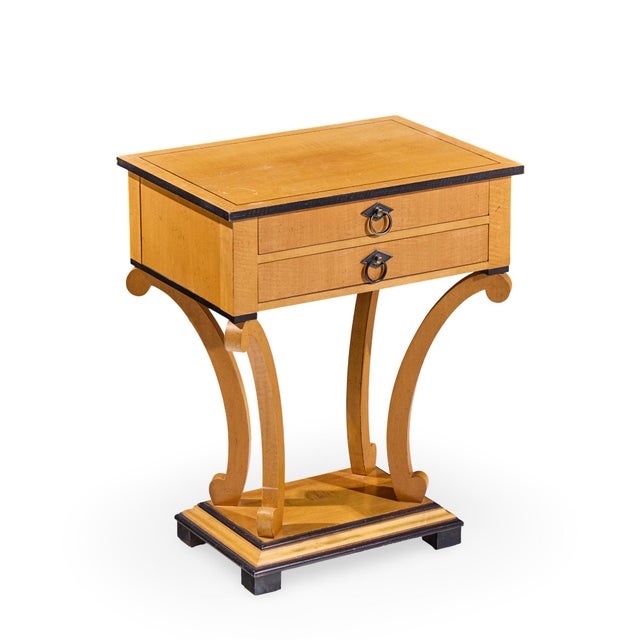 Baker Furniture Primavera Biedermeier Style Nightstands - Pair For Sale - Image 10 of 12